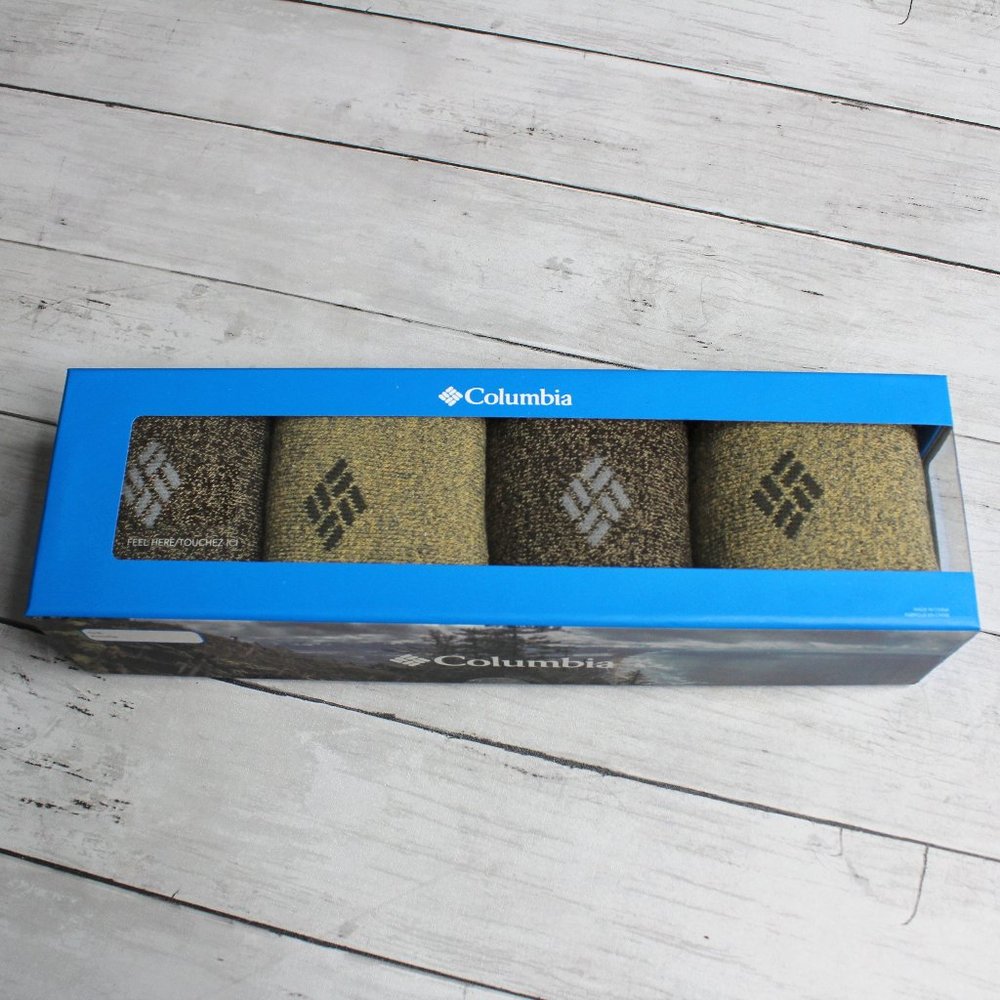 Columbia Men's Socks Shoe Size 6-12 Cushioned Moisture Control Outdoor